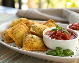 Crispy Fried Ravioli with Marinara Sauce – Authentic Italian Appetizer Recipe