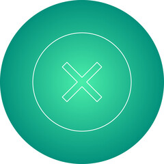 Close icon single vector illustration