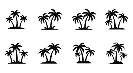 Palm Tree Vector Silhouettes: High-Quality Graphics & Downloads
