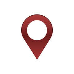 location sign, vector, simple design with shadow