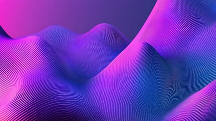 Cyberpunk purple technology banner design with futuristic elements, ideal for tech and digital themes