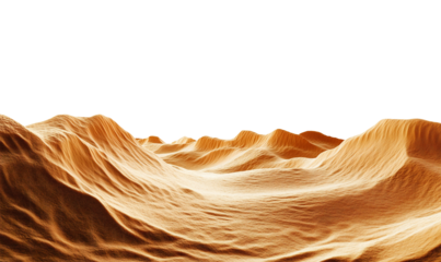 Futuristic desert landscape with golden sand dunes under a dark sky. Hyper-realistic terrain with detailed textures, perfect for sci-fi, fantasy, nature backgrounds, and conceptual art.