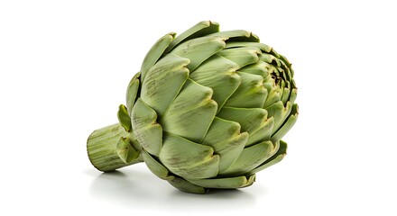 Artichoke Fresh Green Vegetable Studio Shot Close-up