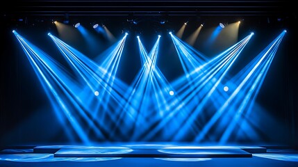 Advanced rigging and dynamic lighting on a large concert stage for a high-energy performance