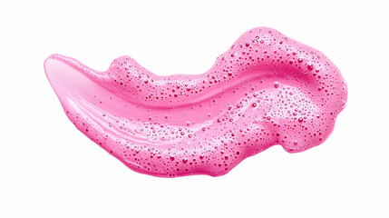 Fototapeta premium Abstract Pink Glitter Brushstroke Against White Background