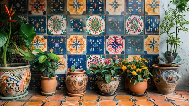 Spanish tile with vibrant patterns for lively d&eacute;cor