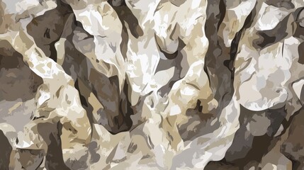 Abstract Beige and Brown Camouflage Pattern Design
