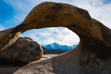 Views of Mt. Whitney near the Alabama Hills, in California.