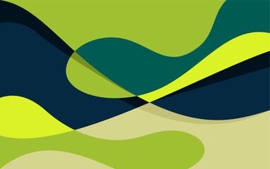 Abstract Fluid Wave Background Vector. Colorful Geometric Design