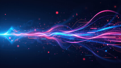 Ci/cd flow with colorful abstract waves symbolizing continuous integration, deployment automation, and modern devops practices.