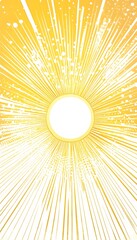 Obraz premium Abstract illustration showcasing bright radiant light emanating from the center