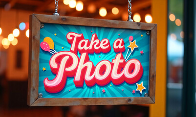 Take a photo sign