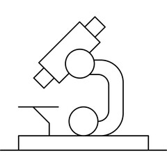 Microscope icon single vector illustration