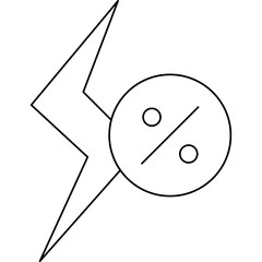 Cheap Energy icon single vector illustration