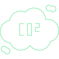 Co2 icon single vector illustration