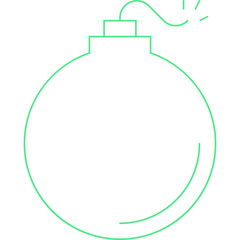 Bomb icon single vector illustration
