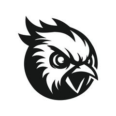 A bold and majestic eagle head icon, perfect for logos, branding, or projects related to strength, freedom, or nature. 