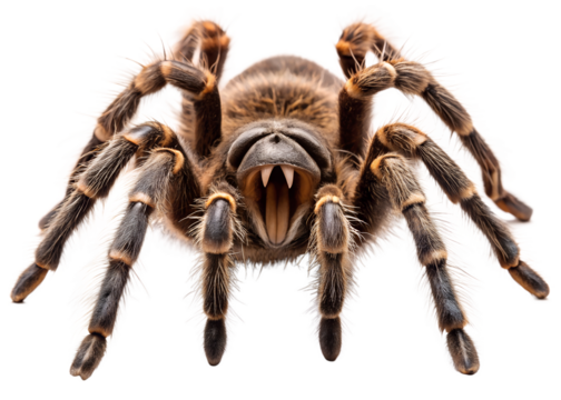 spider isolated on white background