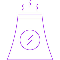 Nuclear icon single vector illustration