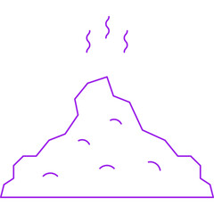 Residue icon single vector illustration