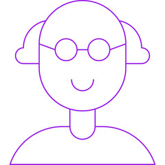 Scientist icon single vector illustration
