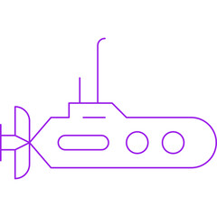 Submarine icon single vector illustration