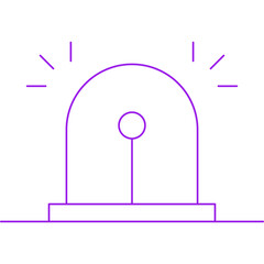 Siren icon single vector illustration