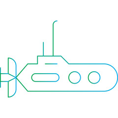 Submarine icon single vector illustration