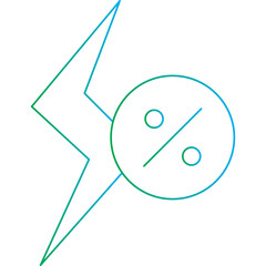 Cheap Energy icon single vector illustration