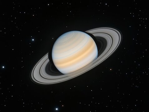 Saturn’s rings casting a breathtaking shadow and revealing the celestial body's contrasts
