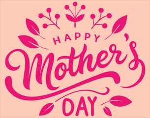 Happy Mother’s Day Typography T-Shirt Design Collection