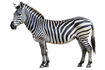 Fototapeta premium zebra isolated on white background