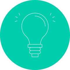 Light Bulb icon single vector illustration