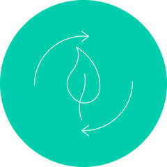 Renewable Energy icon single vector illustration