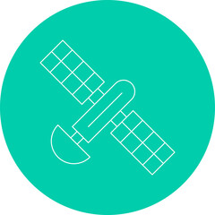 Satellite icon single vector illustration
