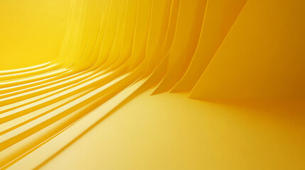 Abstract yellow flowing patterns studio digital art minimalist environment close-up view fluidity concept