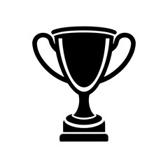 gold cup isolated on white