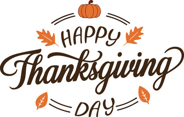 Happy Thanksgiving Day typography design Vector Illustration