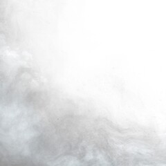 Abstract background clouds of smoke fog on white background with copy space. Textured soft clouds of smoke and fog on a white background. Clip art nebula galaxy smoke steam smog