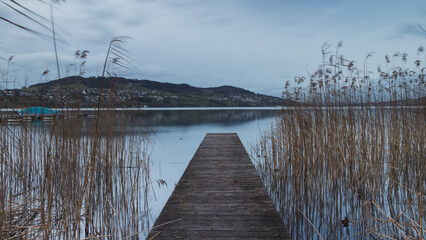 Obraz premium Moody Atmosphere at Lake Hallwil