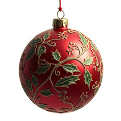 Fototapeta premium red christmas ball
