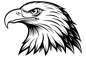 Fototapeta premium Majestic Bald Eagle Vector Art, Stunning Wildlife Design