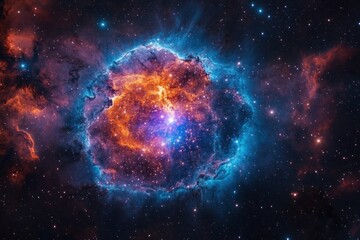 hypernova explosion portraying the spectacular event of a supernova becoming more luminous