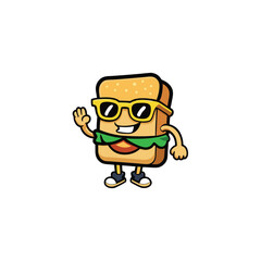 funny cartoon casual man