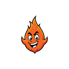 vector illustration of a burning fire
