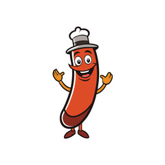 cartoon illustration of a man holding a knife