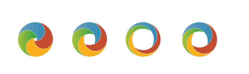 Modern Camera Shutter Icons – Colorful Lens Aperture Symbols for Photography and Graphic Design – Vector Illustration  

