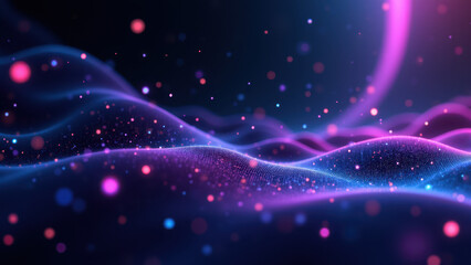 Obraz premium Coding universe with vibrant lights.