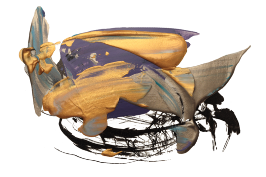 PNG Art Oil, Acrylic ink grain smear painting blot design element. Abstract relief texture Gold, bronze brush stroke stain on transparent background.