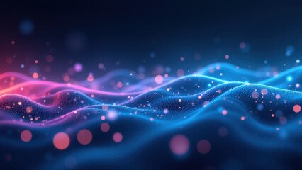 Obraz premium Futuristic digital illustration with abstract technology and programming concepts.